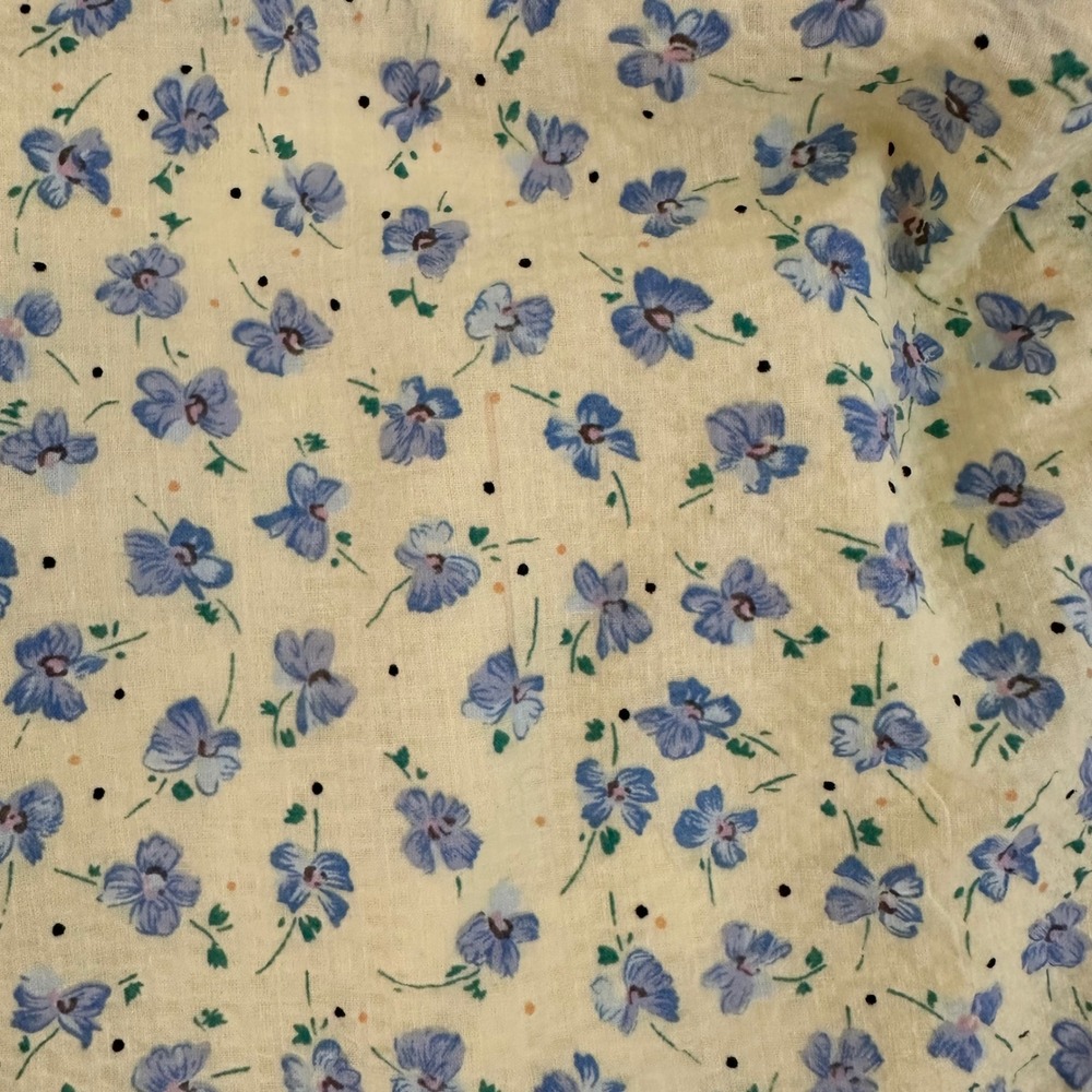 English Factory Babydoll Maxi Dress Small Yellow Floral Fairy Cottage Coquette - Picture 11 of 12